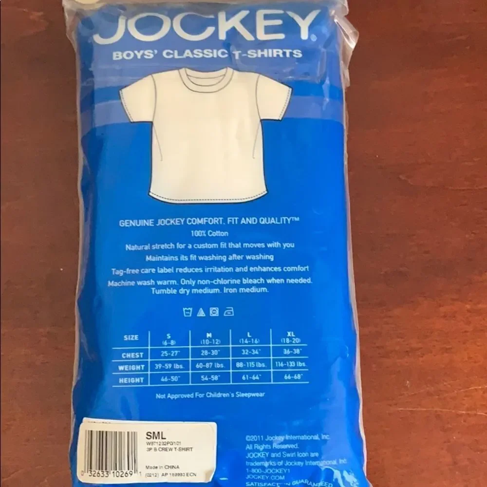 Jockey boys t-shirts with natural stretch set 3